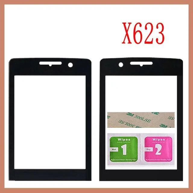 100% New Original Front Glass Lens For Philips Xenium Philips E560 E570 E571 X623 X1560 X5500 Not Touch Screen Free Shipping
