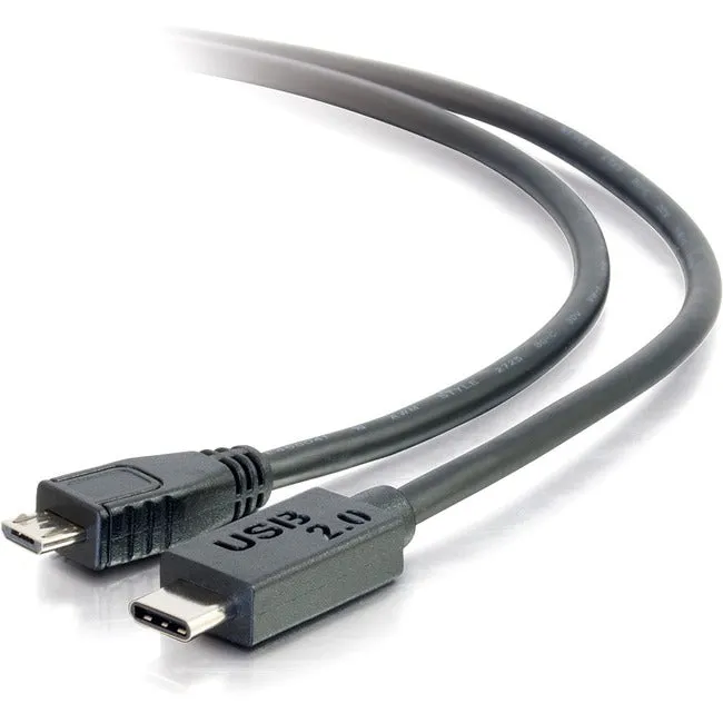 10Ft Usb 2.0 Usb-C To Usb Micro-B Cable M/M - Black