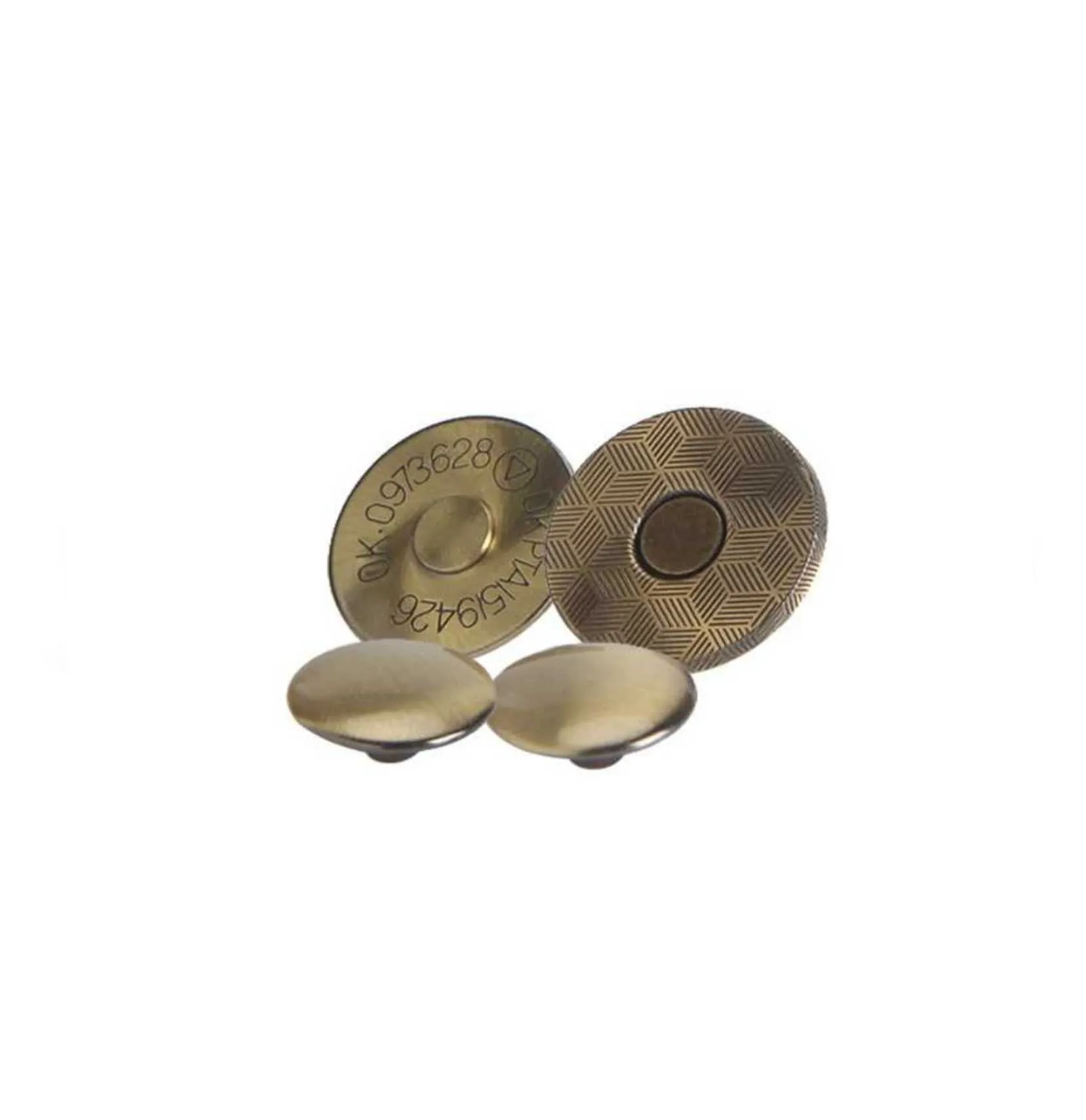 14x2mm Double Rivet Magnetic Snaps (50-sets)