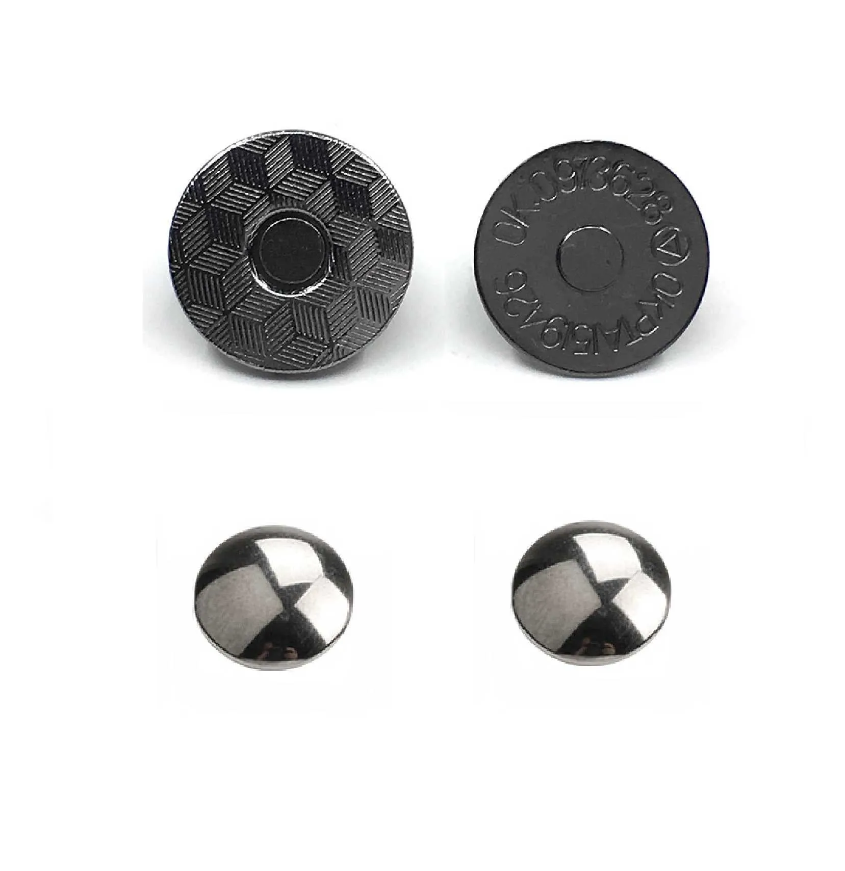 14x2mm Double Rivet Magnetic Snaps (50-sets)