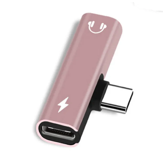2 In 1 Type C To 3.5mm Jack Earphone Charging Converter USB Type-C Audio Adapter for Xiaomi 6 Huawei P10 Mate 20 Type C Phones
