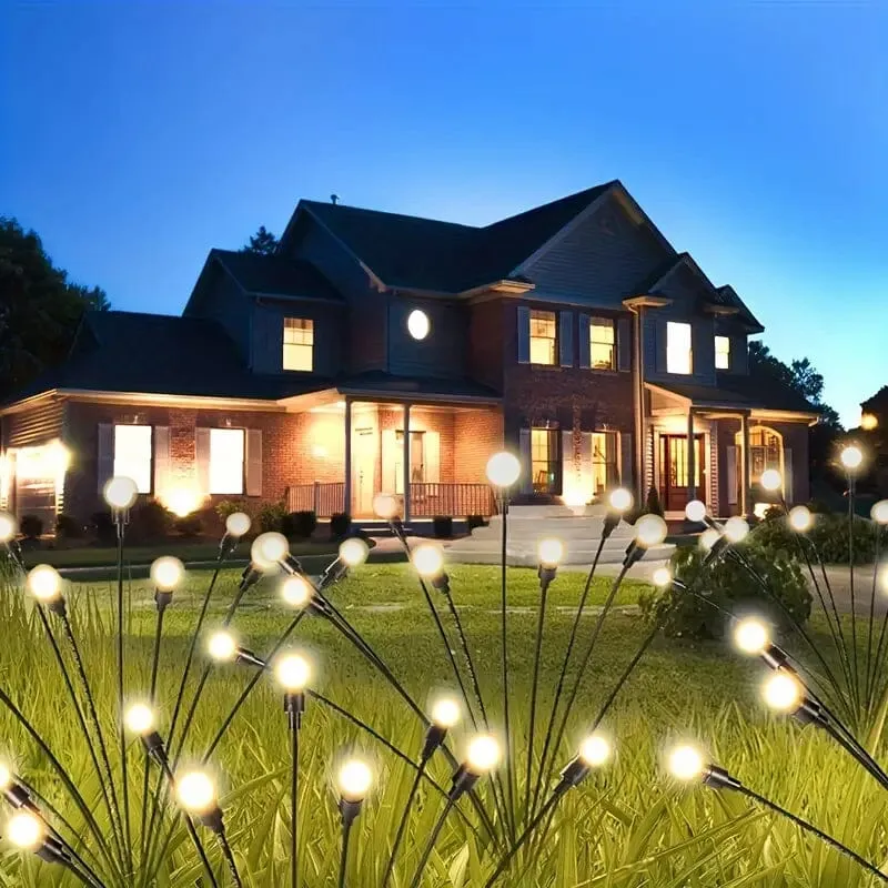 2-Pack: 12-LED Solar Garden Lights