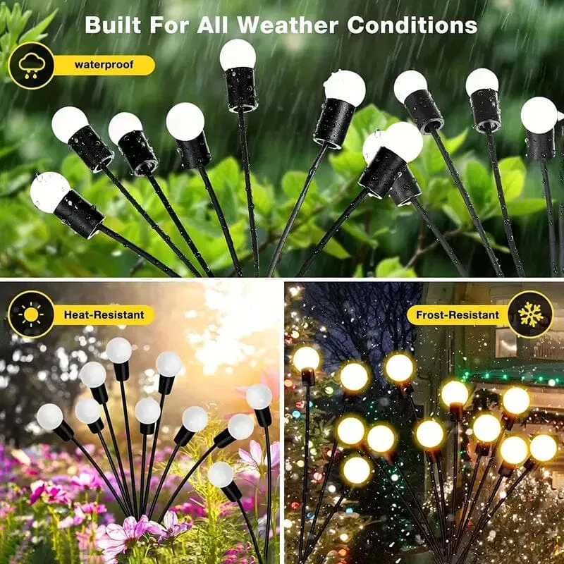2-Pack: 12-LED Solar Garden Lights