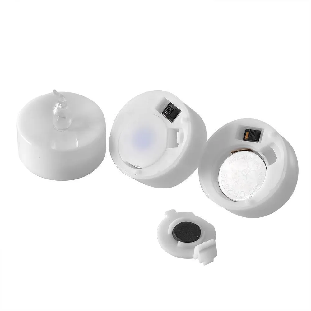 24-Pack: White LED Tealight Timer Candles Battery Operated Flameless Smokeless