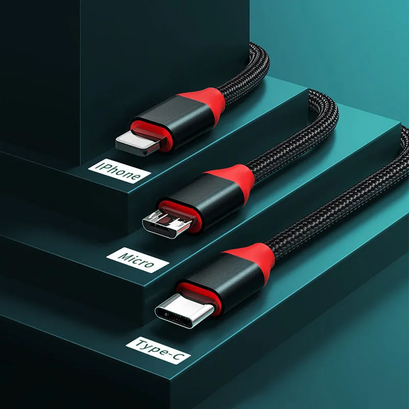3-in-1 Foldable Charging Cable
