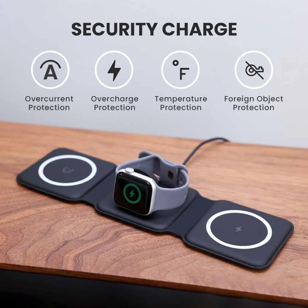 3-In-1 Magnetic Wireless Charger (Foldable)
