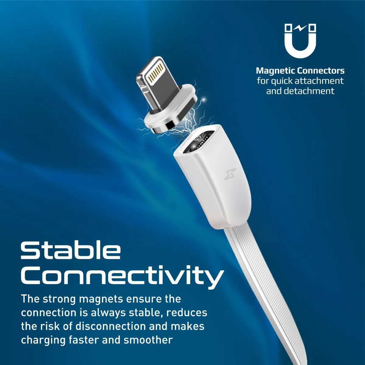 3-in-1 Retractable Magnetic Charging Cable
