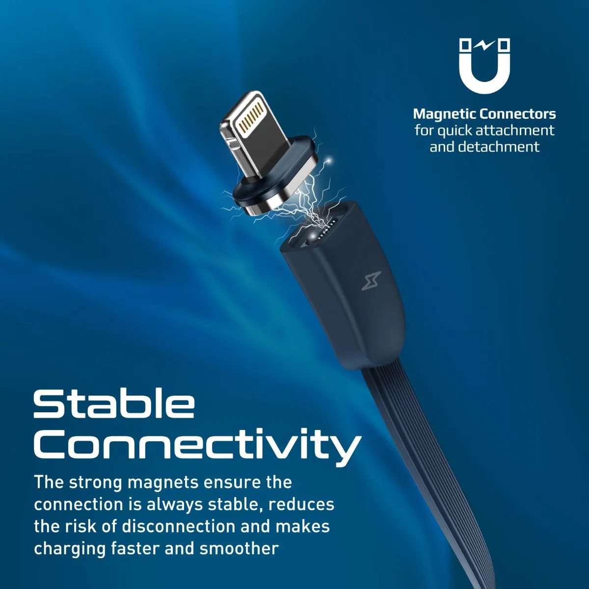 3-in-1 Retractable Magnetic Charging Cable