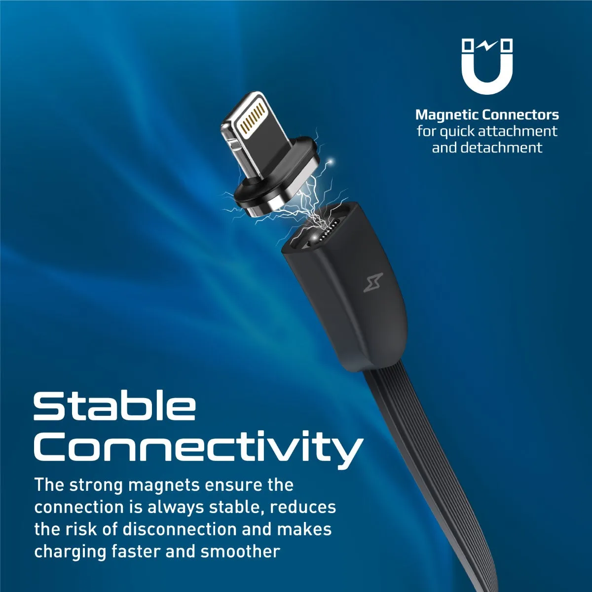 3-in-1 Retractable Magnetic Charging Cable