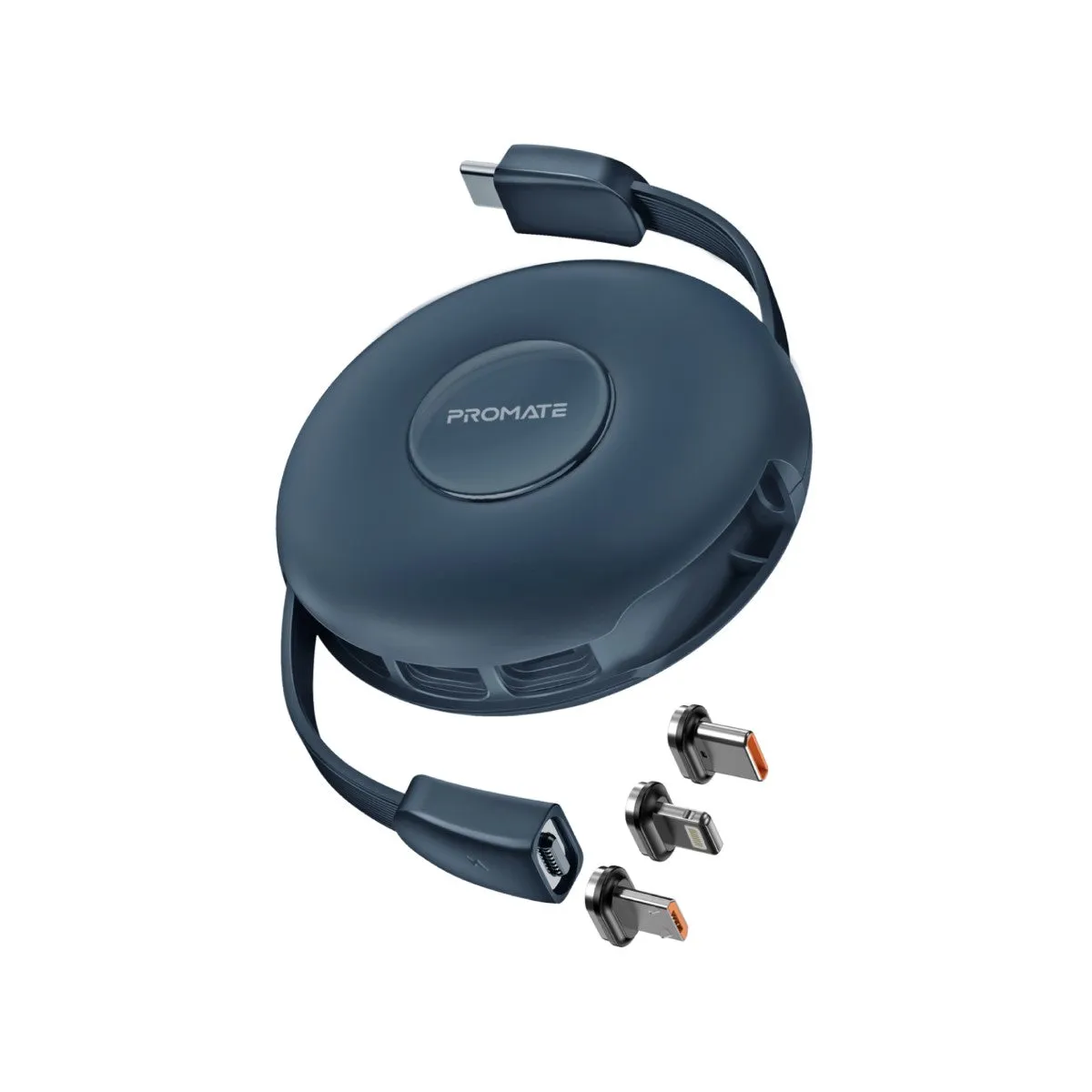 3-in-1 Retractable Magnetic Charging Cable