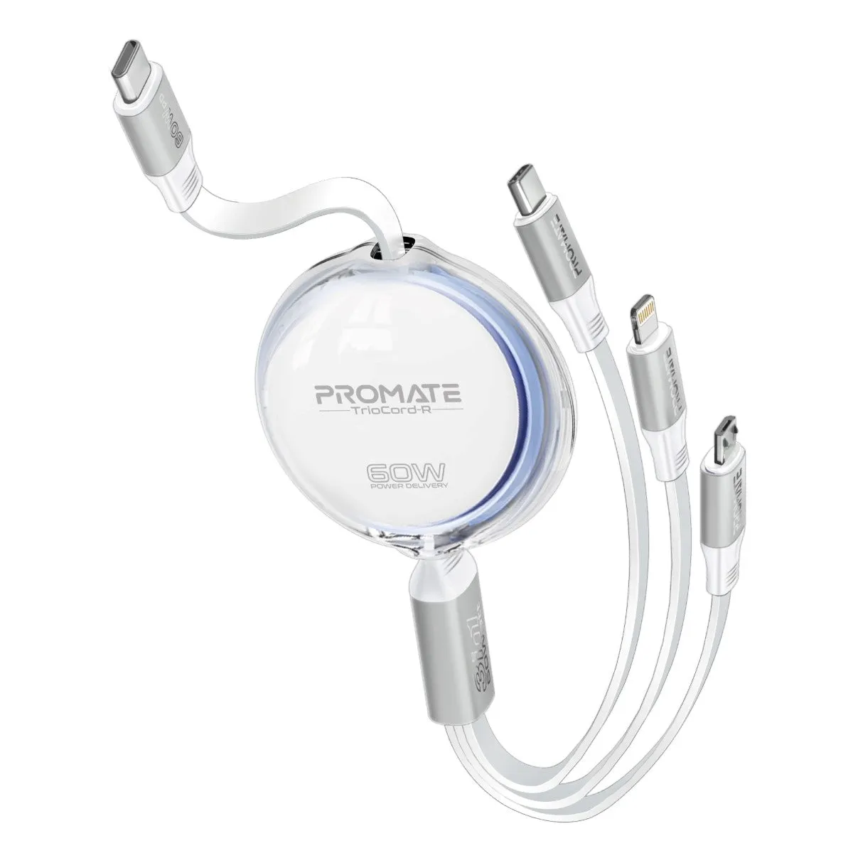 3-in-1 Ultra-Fast Retractable Multi-Connector Cable