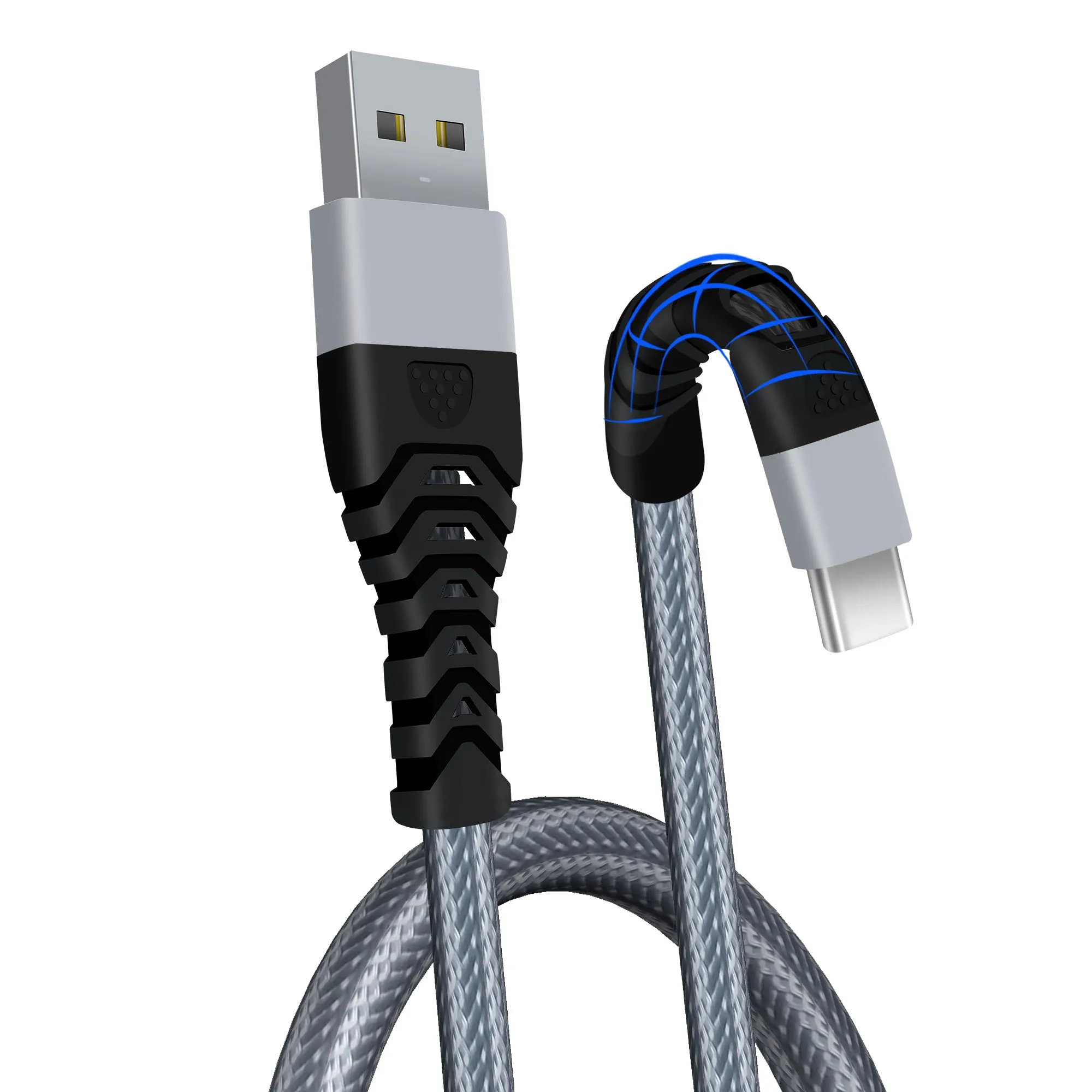 3.0A USB C Cable to USB 2.0 Braided USB Type C Charging Cable