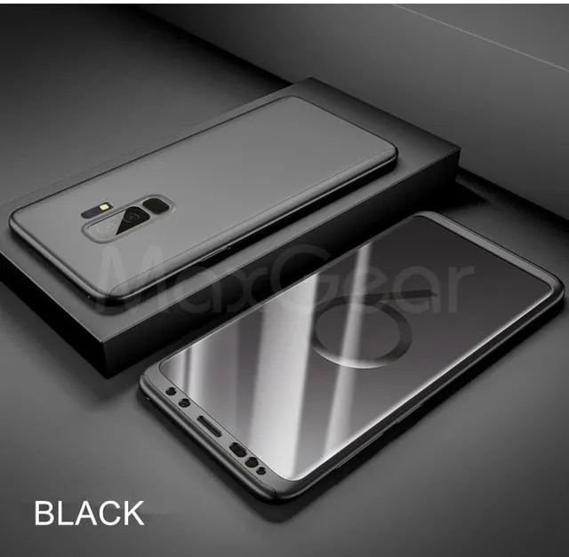 360 Full Protection Case For Samsung Galaxy series Glass Cover