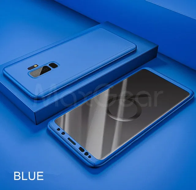 360 Full Protection Case For Samsung Galaxy series Glass Cover