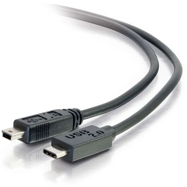 3Ft Usb 2.0 Usb-C To Usb Mini-B Cable M/M - Black
