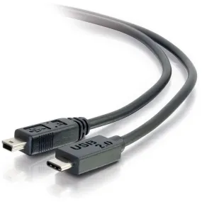 3Ft Usb 2.0 Usb-C To Usb Mini-B Cable M/M - Black