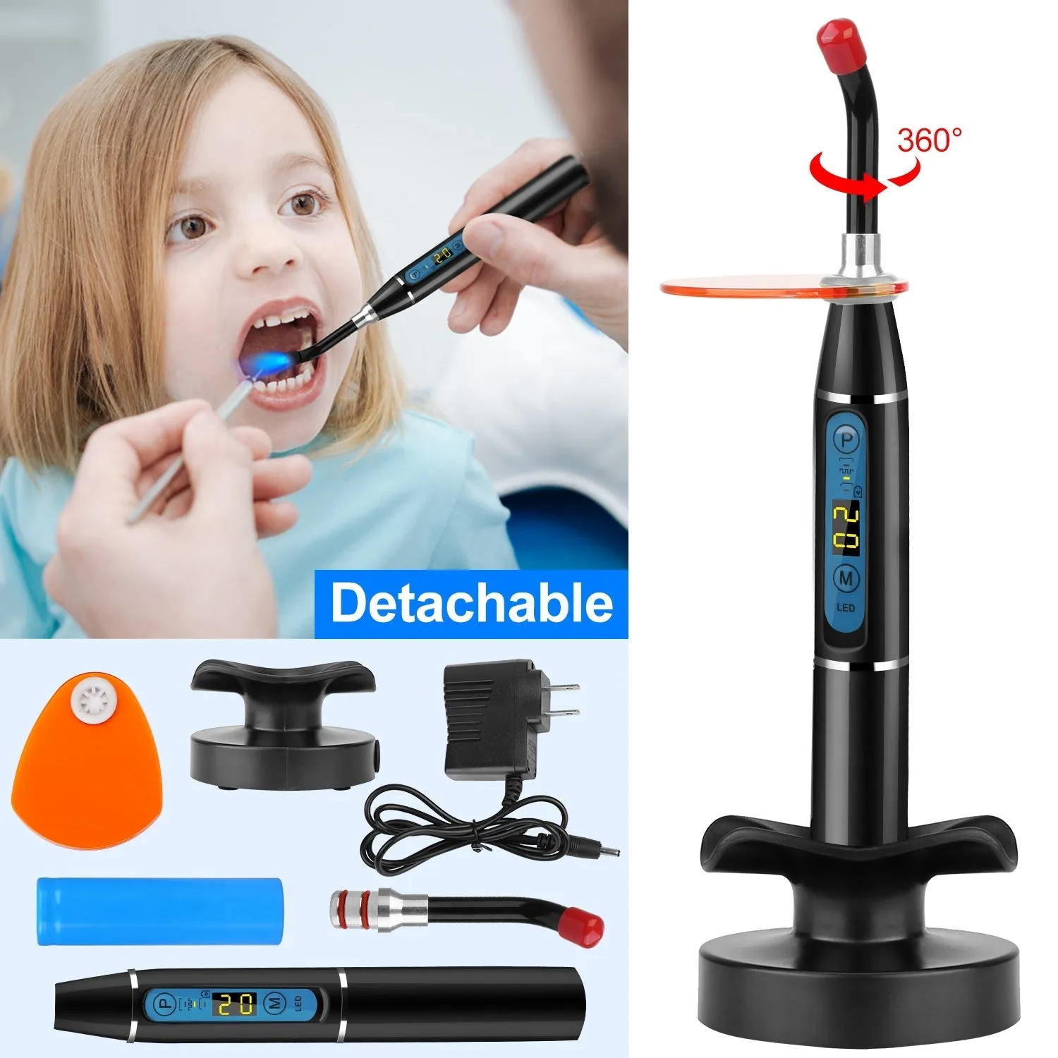 5W Cordless Dental LED Curing Light
