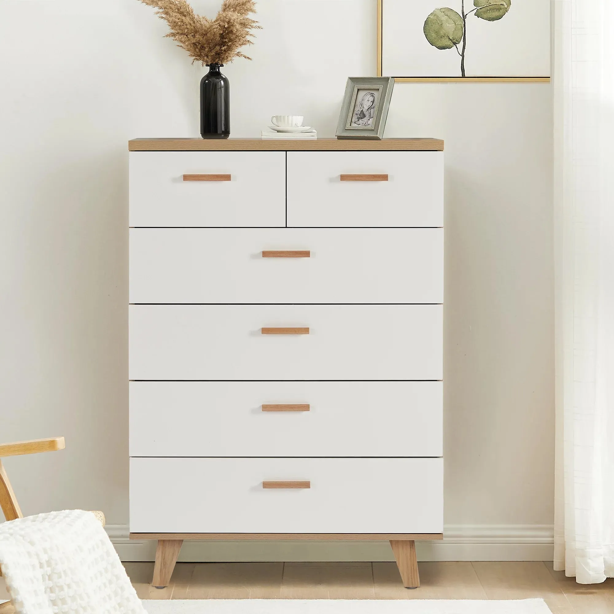 6 Drawer Dresser with Handle
