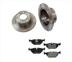 95-01 BMW 740i 740il (2) 34179 Rear Brake Rotors & CD683 Ceramic Pads W/Sensors