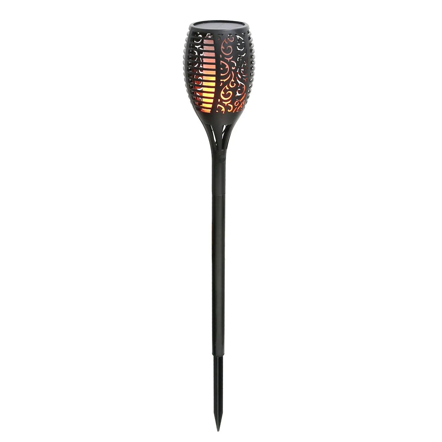 96 LEDs Solar Flame Torch Light
