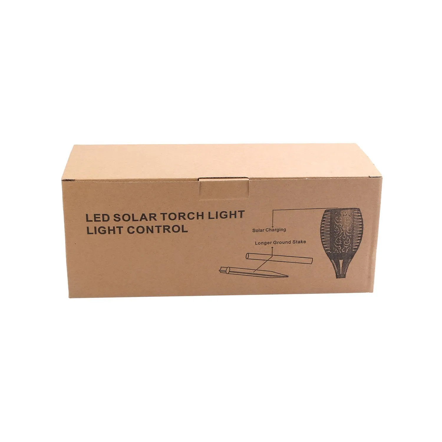 96 LEDs Solar Flame Torch Light