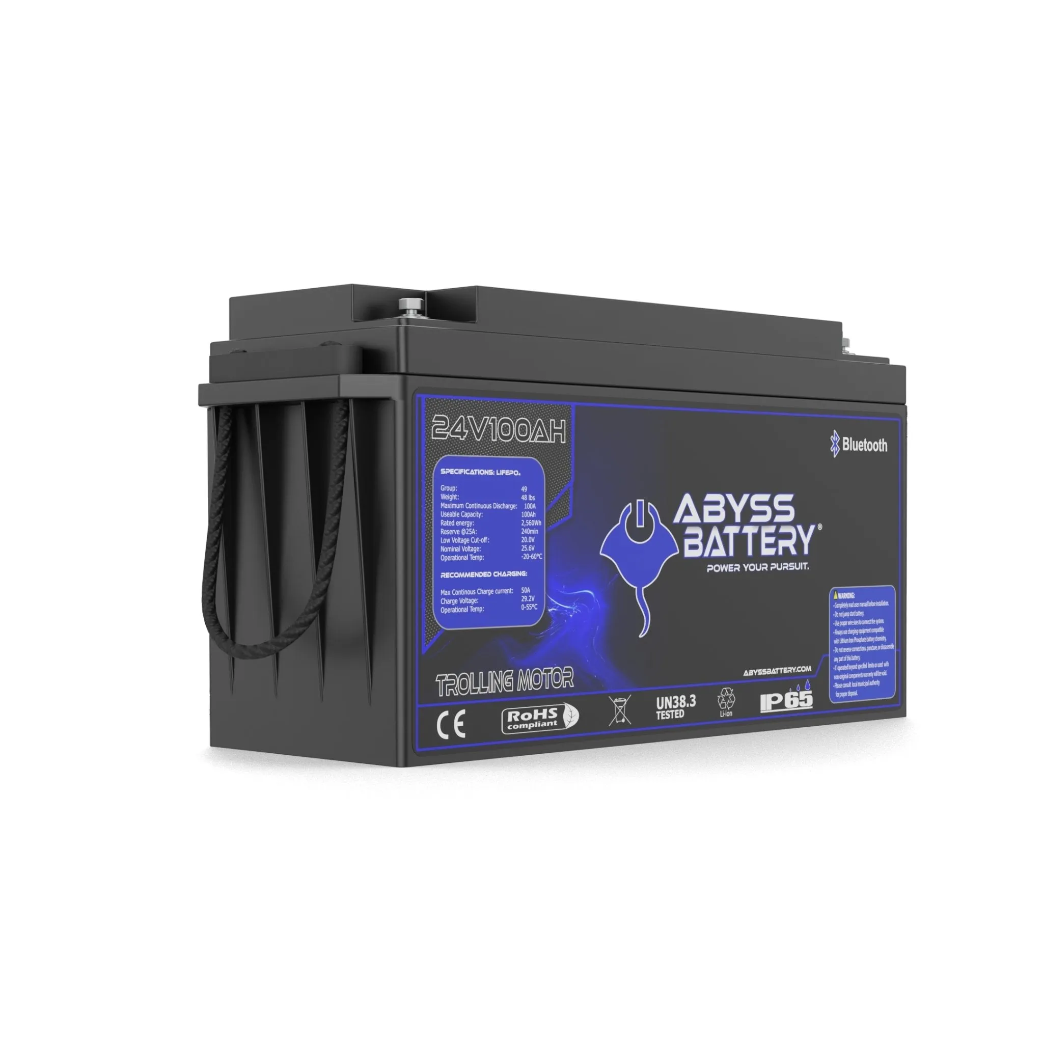 Abyss Battery® 24V 100Ah Lithium Trolling Motor Battery
