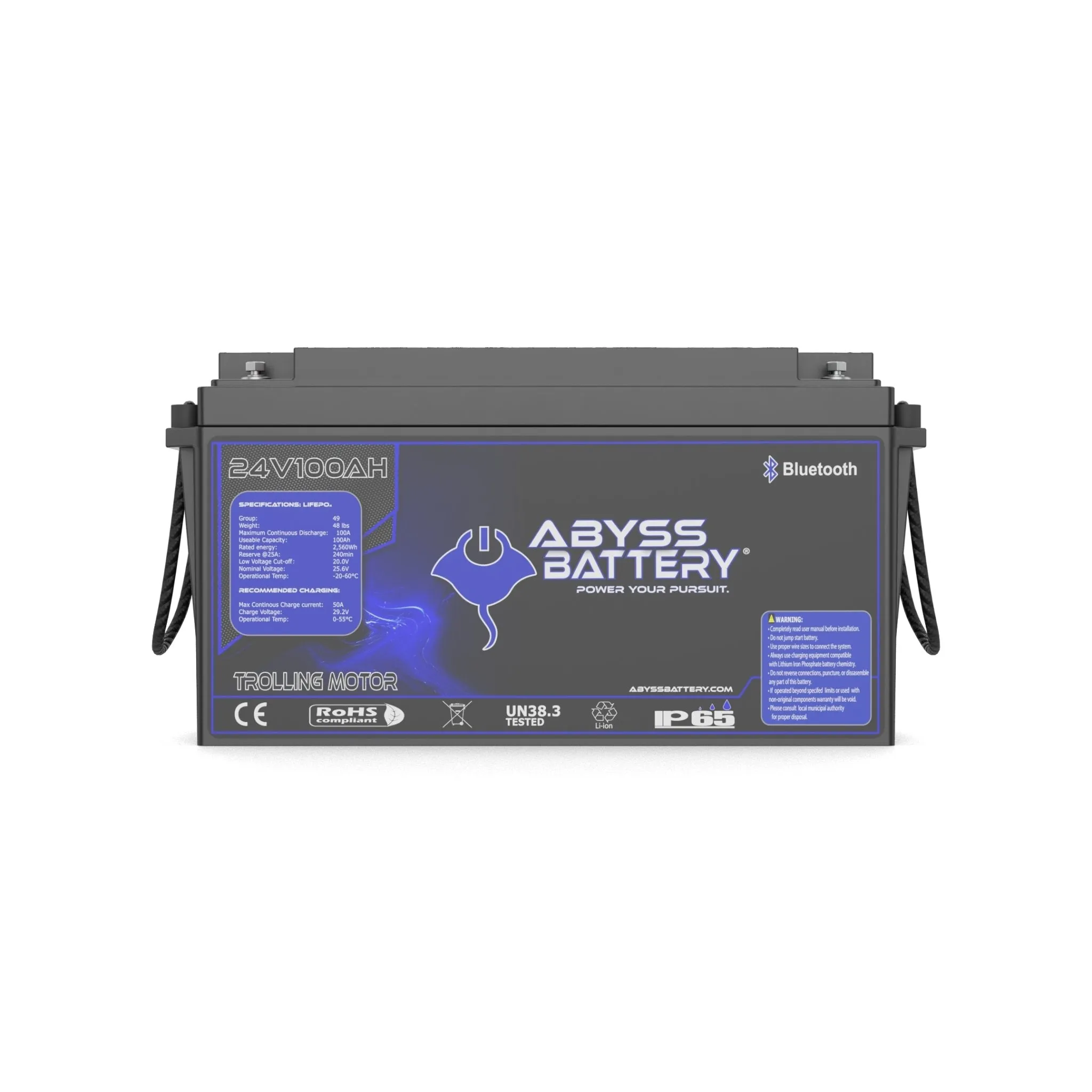 Abyss Battery® 24V 100Ah Lithium Trolling Motor Battery