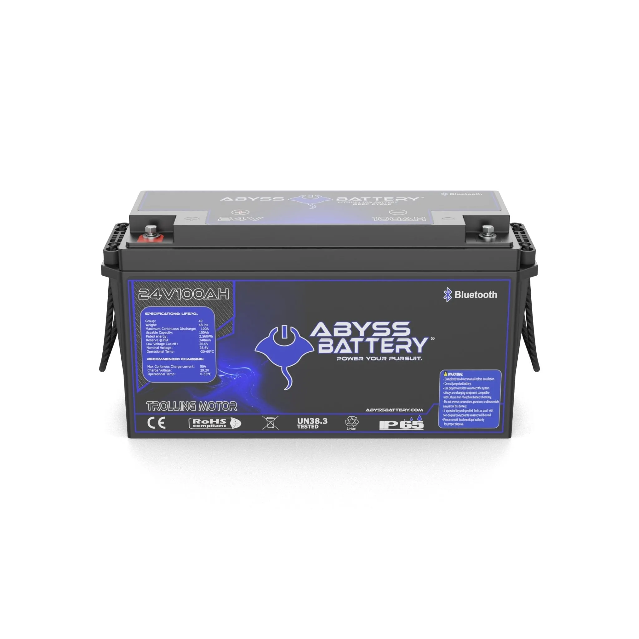 Abyss Battery® 24V 100Ah Lithium Trolling Motor Battery