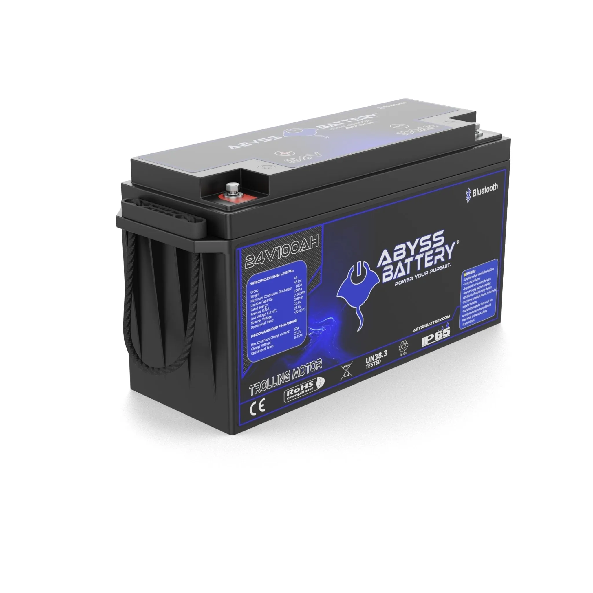 Abyss Battery® 24V 100Ah Lithium Trolling Motor Battery