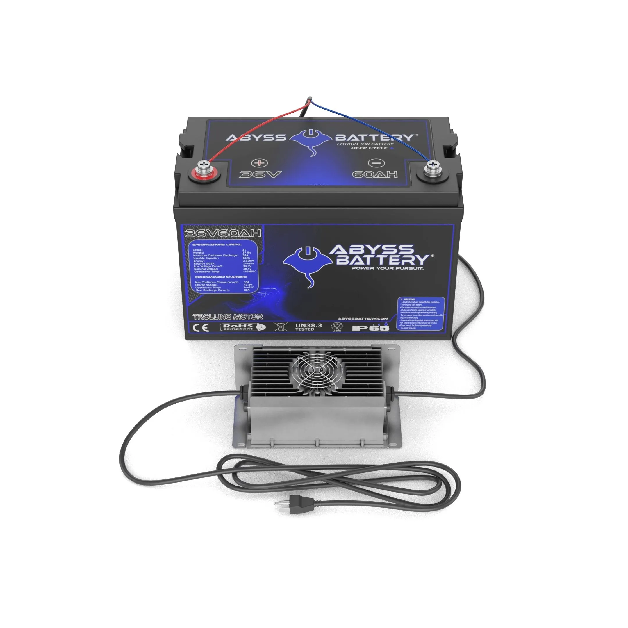 Abyss Battery® 36V 60Ah Lithium Trolling Motor Battery Kit