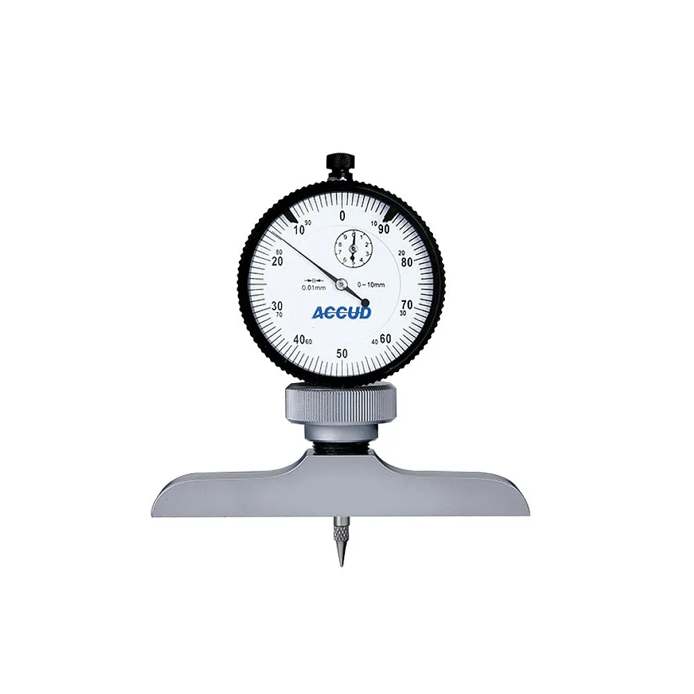 ACCUD DIAL DEPTH GUAGE 10MM 0.01MM GRAD. 63X 17MM BASE AC291-010-11
