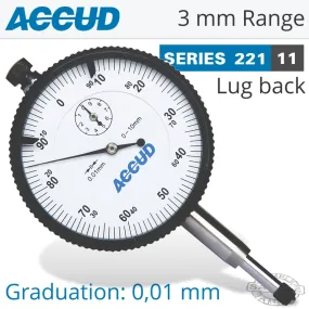 ACCUD DIAL INDICATOR LUG BACK 3MM AC221-003-11