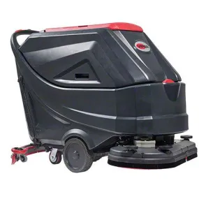 Advance AS6690T-312 Viper 26", 22-gallon, traction-drive, pad drivers, 33" squeegee assembly, 25-amp shelf charger, (4) 312 Ah AGM batteries, Scrubber