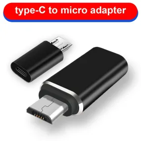 Aluminium Alloy Micro USB Male to Type C Female Adapter Converter Connector for Phone Tablet NK-Shopping