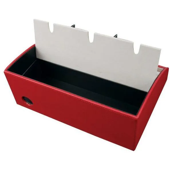 Amelia - Faux Leather Electronic Charging Station in Red