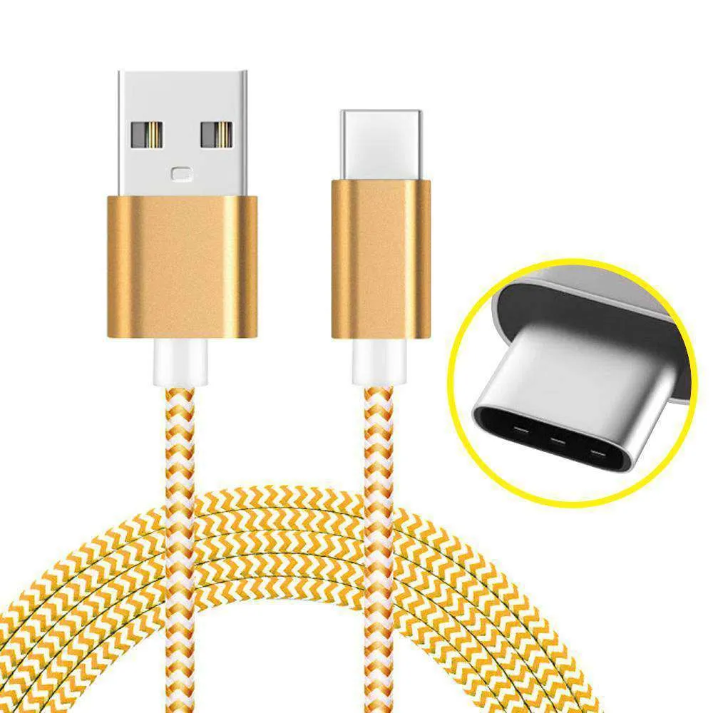 AMZER USB Type C Data Sync Braid Cable (3 Feet/ 1 Meter)