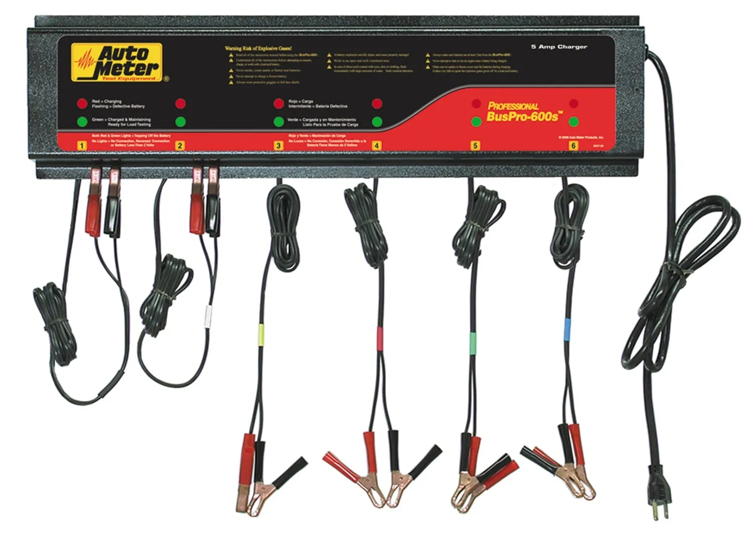 AutoMeter BUSPRO-600S BUSPRO-600S; Smart Battery Charger-6 Channel ; 120v 5 amp