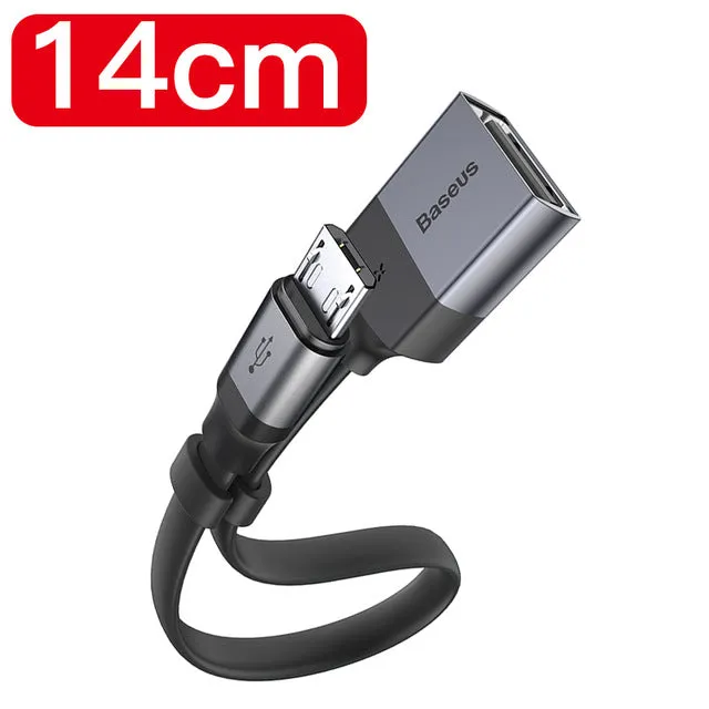 Baseus OTG Micro USB Cable Adapter For Xiaomi Redmi Note 5 Samsung A7 2018 Charging Converter USB Microusb OTG Cable Connector