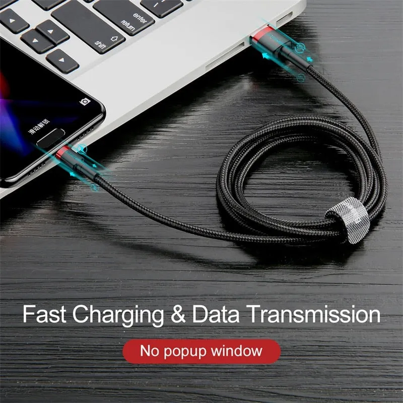 Baseus USB Type C Cable for xiaomi redmi k20 pro USB C Mobile Phone Cable Fast Charging Type C Cable for USB Type-C Devices