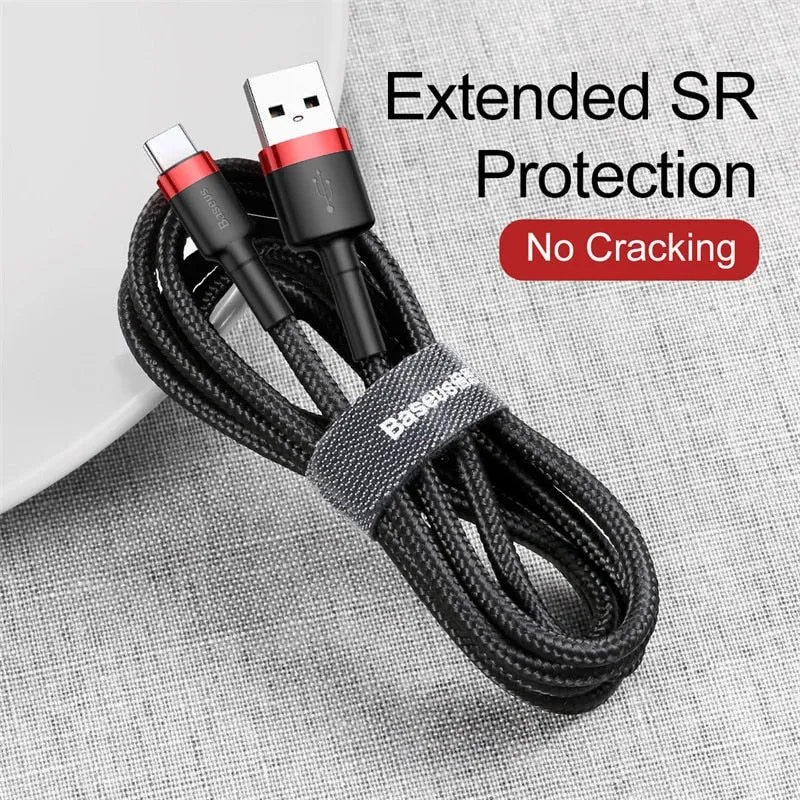 Baseus USB Type C Cable for xiaomi redmi k20 pro USB C Mobile Phone Cable Fast Charging Type C Cable for USB Type-C Devices