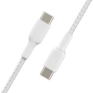 Belkin BoostCharge USB-C to USB-C Braided Cable 1M White