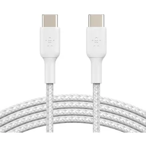 Belkin BoostCharge USB-C to USB-C Braided Cable 1M White