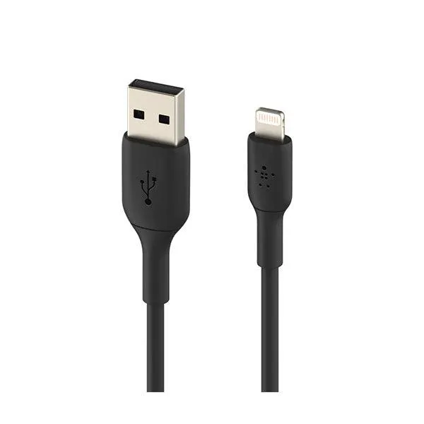 Belkin Pvc A-Lightning Cable 1M - Black (CAA001bt1MBK)-T01C