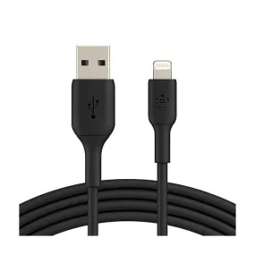 Belkin Pvc A-Lightning Cable 1M - Black (CAA001bt1MBK)-T01C