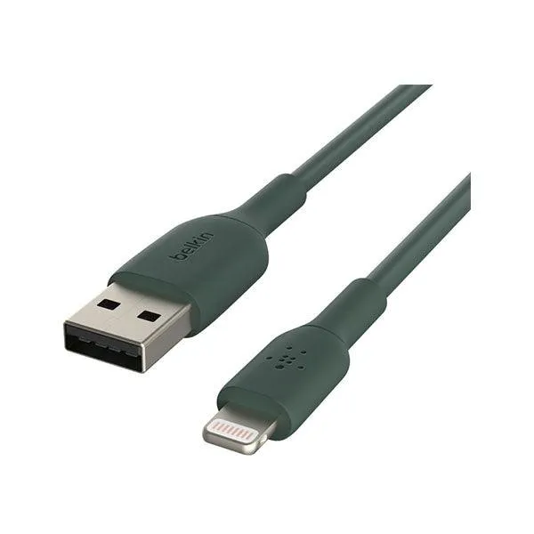Belkin Pvc A-Lightning Cable 1M, Midnight - Green-RGK7