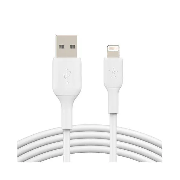 Belkin Pvc A-Lightning Cable 1M - White (CAA001bt1MWH)-TVCI