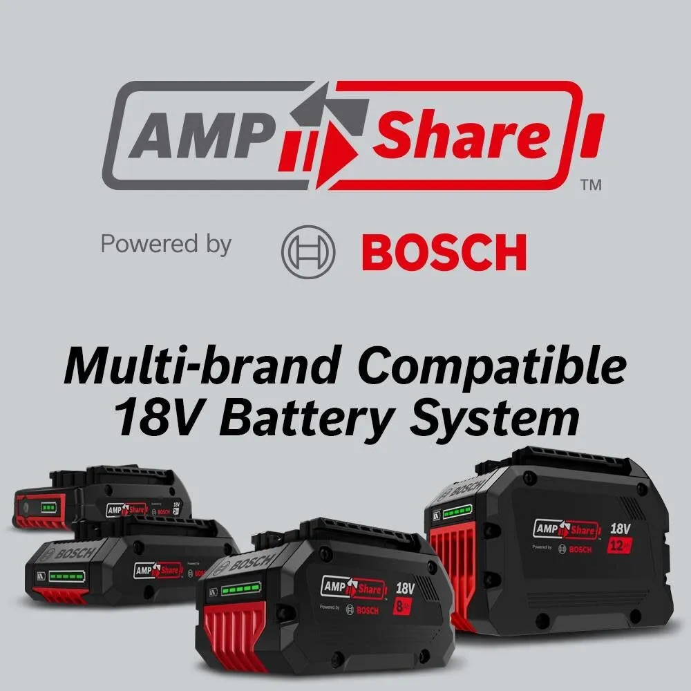 Bosch GDX18V-1800B12 18V Two-In-One 1/4" and 1/2" Bit/Socket Impact Driver/Wrench Kit with 2 Ah Standard Power Battery