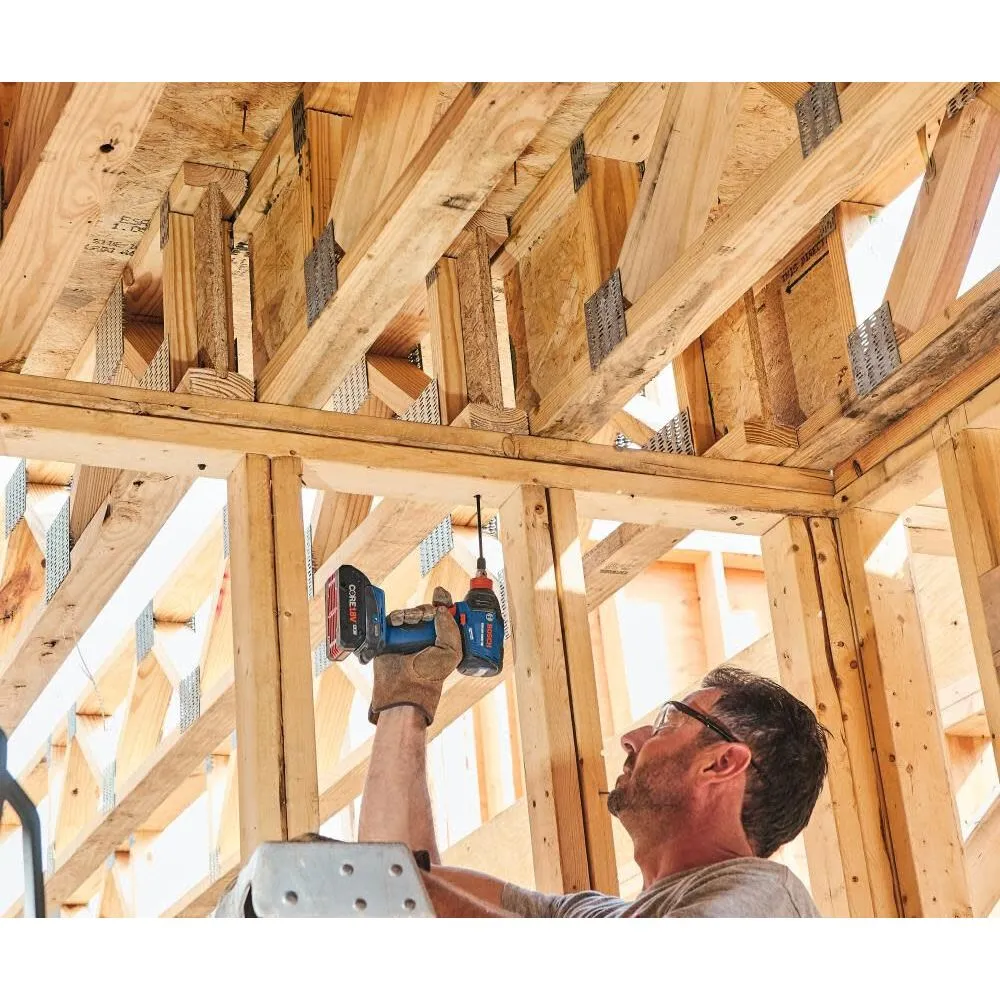 Bosch GDX18V-1860CB25 18V Connected-Ready Two-In-One 1/4" and 1/2" Bit/Socket Impact Driver/Wrench Kit with (2) CORE18V 4.0 Ah Compact Batteries and (1) Connectivity Module