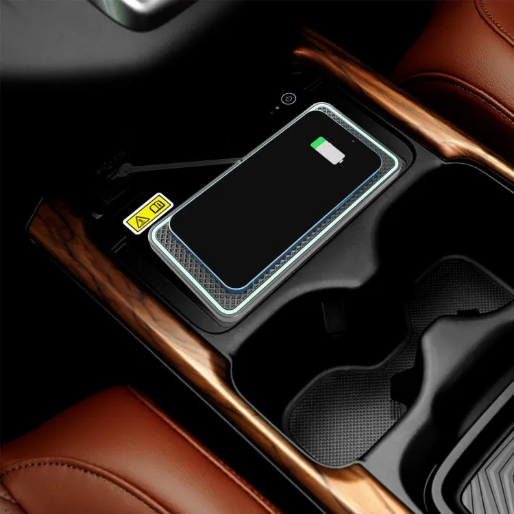 C1-PRO 2 In 1 Car Wireless Charging Anti-Slip Pad With Luminous For AirPods / iPhone