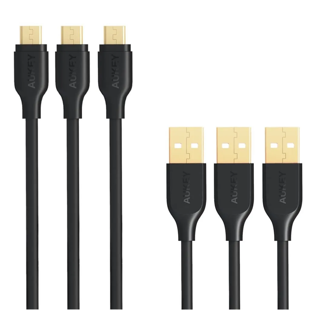 CB-MD1X3 Gold-plated Reinforced Qualcomm Quick Charge Micro USB Cable (1M X 3pcs)